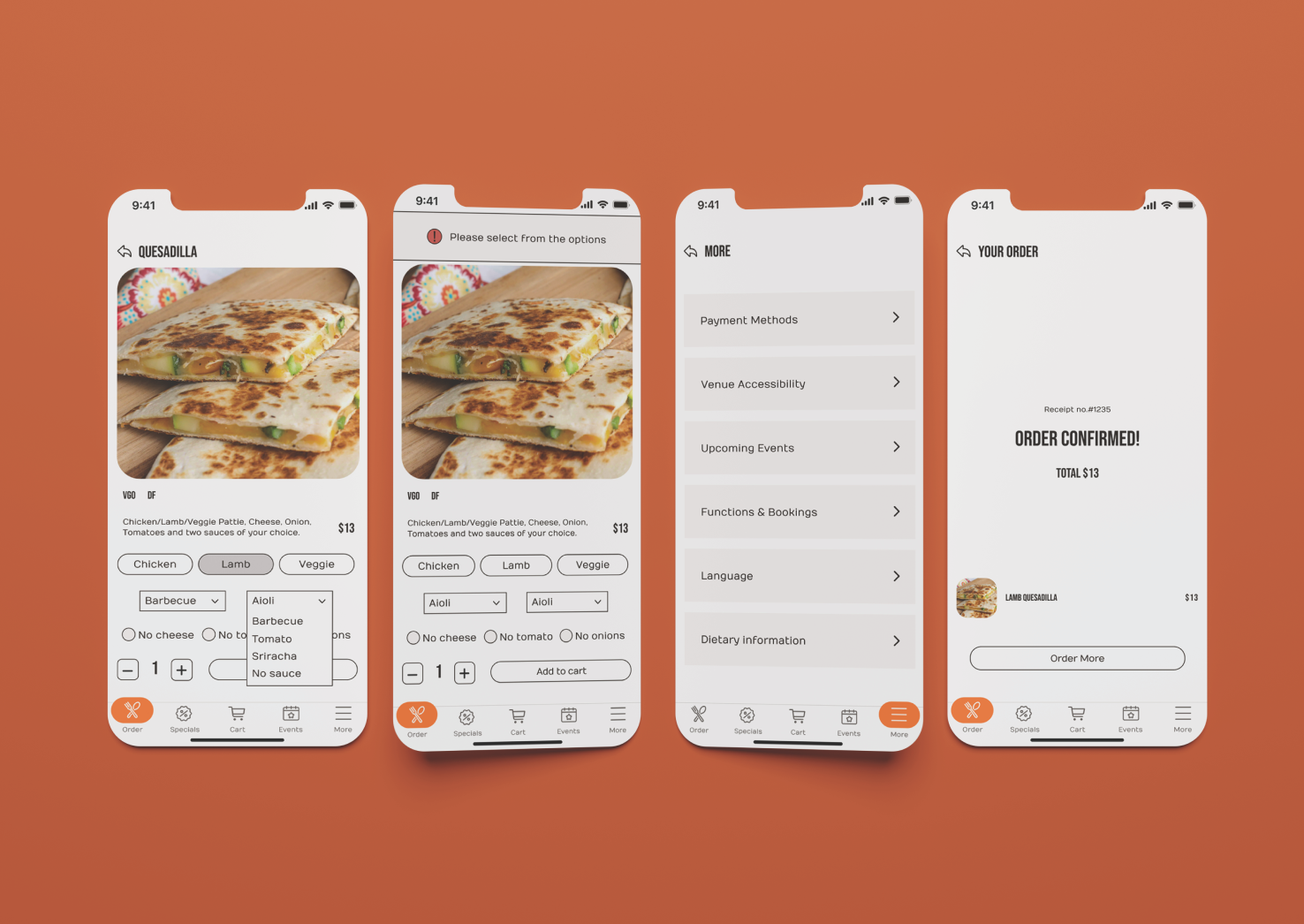 Tavern App Design